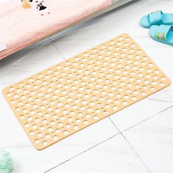 

High Quality PVC Anti-skid Bath Mat Soft Bathroom Massage Mat Suction Cup Non-slip Washable Bathtub Carpet 75*43cm