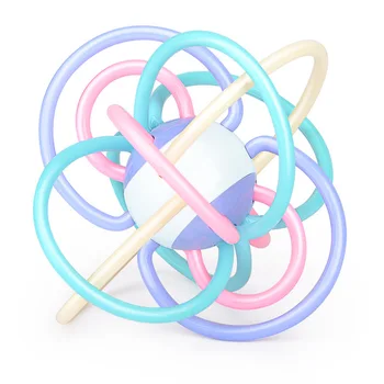 

Rattle Ball Baby Teether Toy for Child Infant Toys For Newborns Rattles Teether Grip Handbell Toy Stroller Infant Weep Pacifier