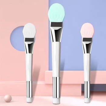 

2pcs Double-Ended Soft Bristle Silicone Brush Multipurpose Makeup Brush No Shedding ZGOOD