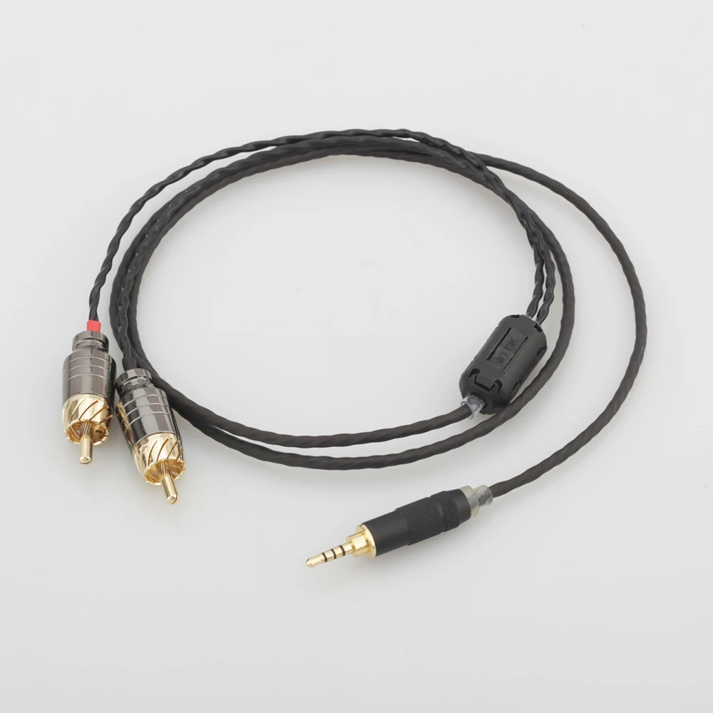 HIFI TRRS сбалансированный 2 5 мм до RCA Штекерный аудиокабель для Cayin N5 Iriver AK240 AK380 AK120II Amp
