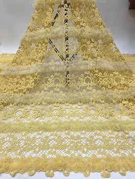 

Latest African 3D flowers french sequins lace fabric 2019 high quality women bridal Nigerian beaded lace wedding