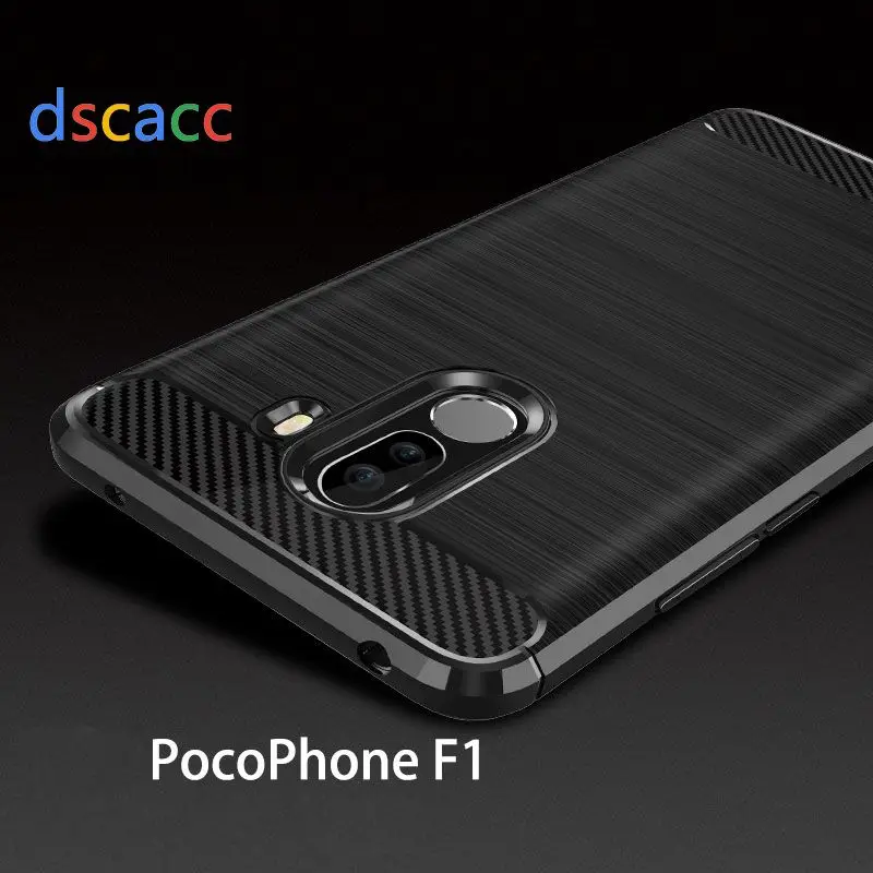 Dscacc защитный чехол для задней панели из углеволокна и ТПУ чехол для Xiaomi A2 Lite 5C 5X A1 6 Plus 6X A2 8 SE Max 2 3 Pro 2 2S Note 3 POCOPHONE-F1 100 шт