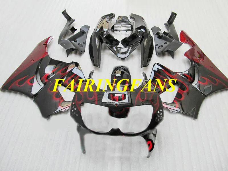 Обтекатель кузова комплект для HONDA CBR900RR 893 96 97 CBR 900 RR CBR 900RR CBR900 1996 1997 красные Обтекатели с пламенем Кузов+ подарки HN22
