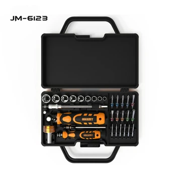 

JAKEMY Ratchet Screwdriver Set 31 In 1 Multi-function Combination Manual Magnetic Kit For Home Appliance Car Repair