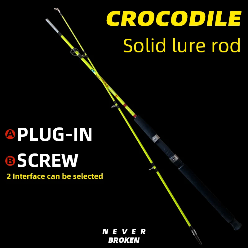 

Fishing Solid luya rod FRP multifunctional plug-in rod long-distance sea rod black ice fishing anchor rod pesca