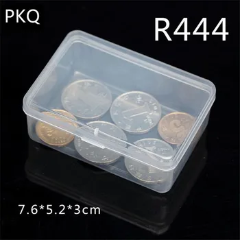 

50Pcs 7.6*5.2*3cm Display Gift Boxes Organizer Case Plastic Transparent Nail Art Equipment Storage Box Nail Manicure Tools