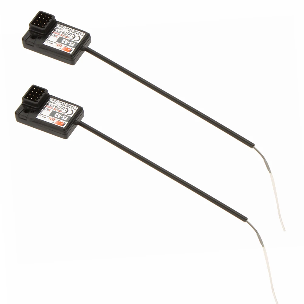 

2Pcs Flysky FS-A3 AFHDS2A 2.4G 3CH Receiver for GT2E GT2G Transmitter RC Spare Parts