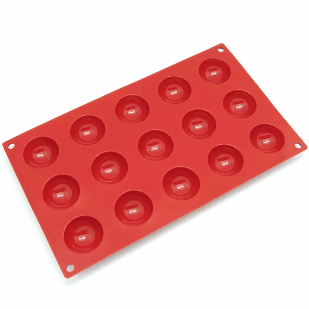 

DIY read Cake Fondant Mousse Chocolate Mould Cake Pastry Baking Decorating Tools Gadgets Round Balls Silicone Mold BTray Kitchen