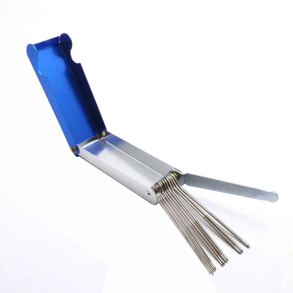 Cleaning tool box Инструмент для очистки карбюратора мотоцикла, Углеродные щетки для удаления грязи, иглы для мопеда, скутера, квадроцикла, карбюратора, комплекты для очистки проводов - Цвет: Cleaning tool box