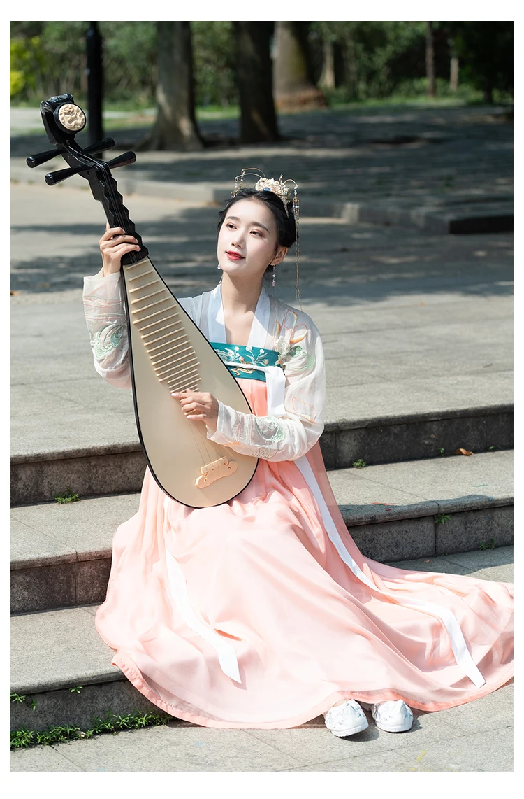 Вышивка Hanfu женские танцевальные костюмы народный фестивальный рейв наряд певцов одежда для выступлений дамское платье феи 2 шт. DC3405