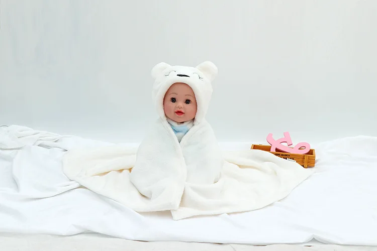 Высококачественное детское одеяло Bebe, Фланелевое, в форме животного, с капюшоном, мягкое, для новорожденных, пеленание, сумка для сна, детский халат с капюшоном