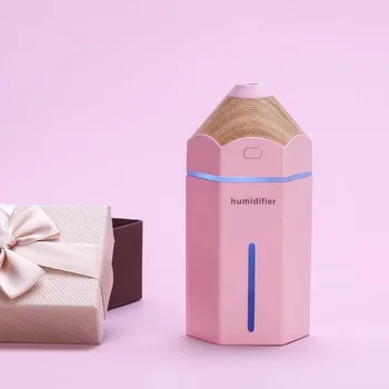 

Pencil humidifier USB ultrasonic air humidifier LED lamp aroma diffuser mist making mini car air purifier