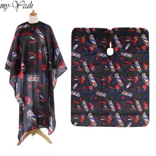 5 стилей, профессиональная накидка для парикмахерского салона, Парикмахерская, Парикмахерская, обёрточная бумага, водонепроницаемая накидка, фартук, ткань для стрижки волос