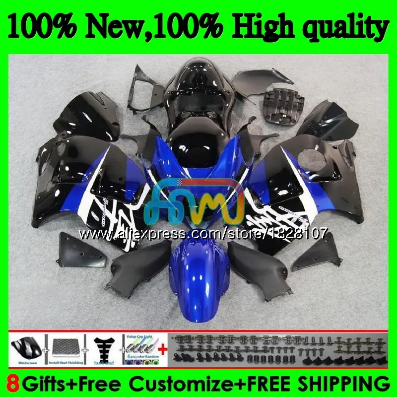 GSXR-1300 для SUZUKI Hayabusa GSXR1300 96 02 синий черный 03 04 05 06 07 49BS. 47 GSXR 1300 2002 2003 2004 2005 2006 2007 обтекатель