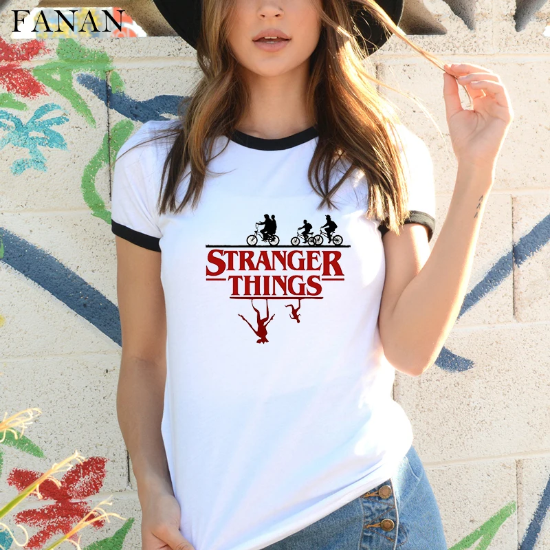 Nuevo extraño cosas TEMPORADA 3 T camisa mujeres abajo camiseta once mujer gráfico Grunge camiseta camisetas de mujer gracioso ropa