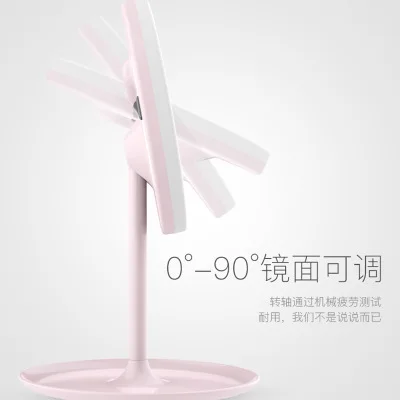 Makeup Backlit LED mirror light With Natural White Daylight vanity mirror Detachable/Storage Base 3 Modes USB Charging mirror