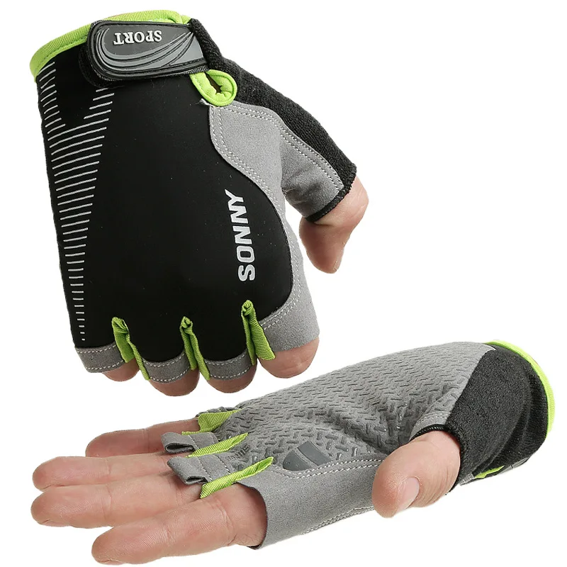 Мужские уличные велосипедные перчатки для внедорожных велосипедных видов спорта, горный велосипед, задняя часть, Освежающая, ледяная шелковая ткань, износостойкие, Нескользящие перчатки