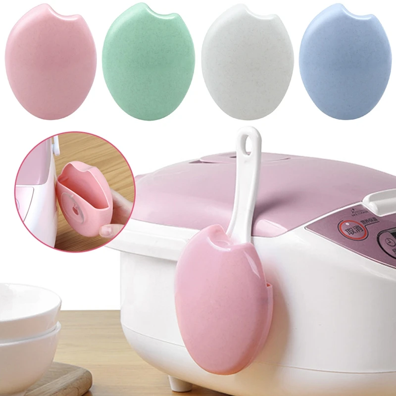

Kitchen Spoon Sucker Electric Rice Cooker Rice Spoon Hanger Without Perforation green