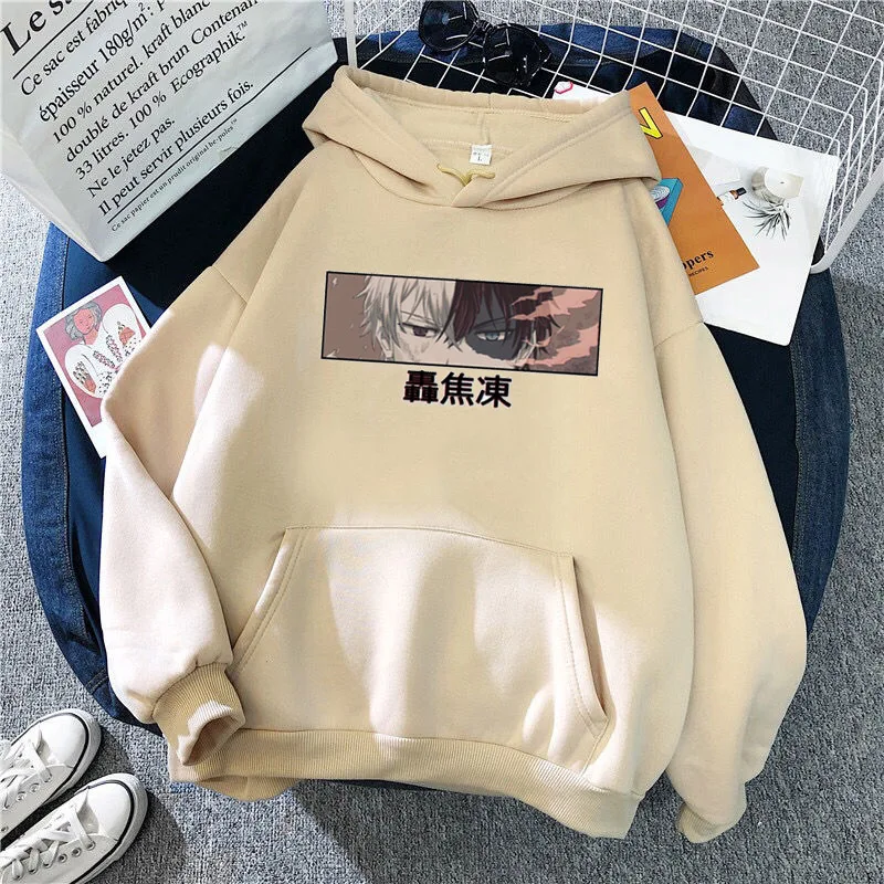 Womens Hoodie Anime Hoodie Spring and Autumn Sports Casual Pullover Hoodie Fashion Pullover Japanese Anime Street Dance LISM 18