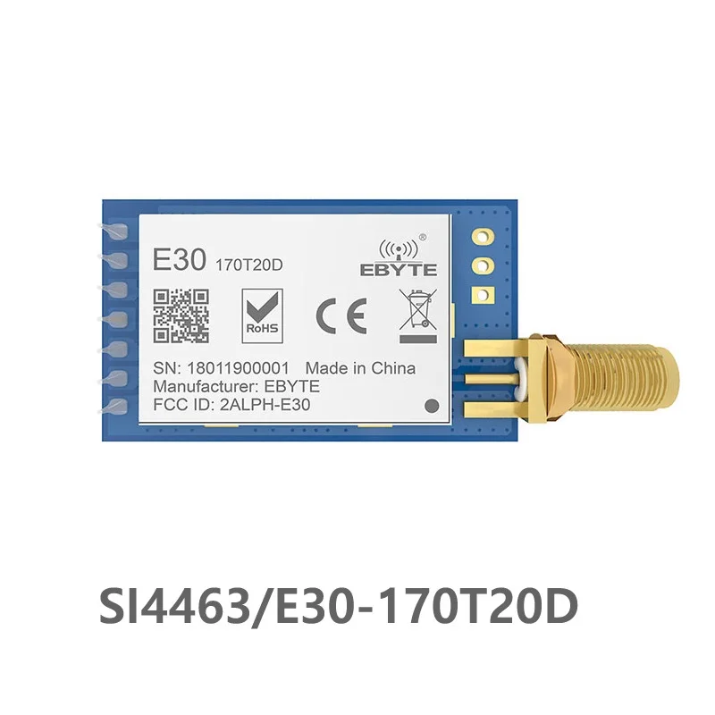 E30-170T20D SI4463 Strong Penetration UART 170mhz 100mW SMA Antenna IoT uhf Wireless Transceiver Transmitter Receiver Module | Электронные