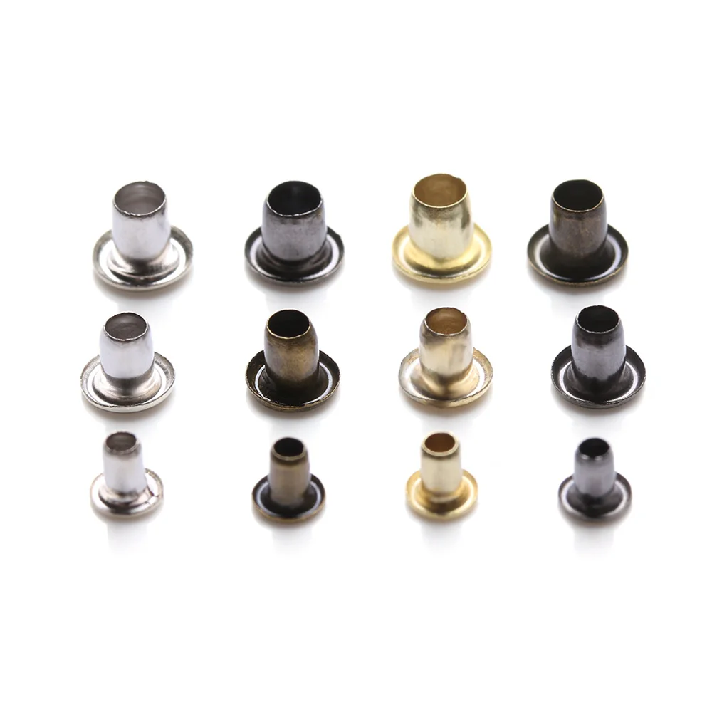Mini Eyelet Buttons 50Pcs 1.5/2.0/2.5mm for DIY Doll Belt Buckles Metal Buckle Snap Buttons Bag Shoes Clothes Sewing
