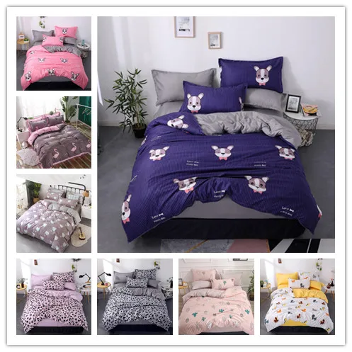 Puppy Avatar And Leopard Printing Bedding Set Duvet Cover Set Single Twin Queen King Size For Gifts Bedding Sets Aliexpress