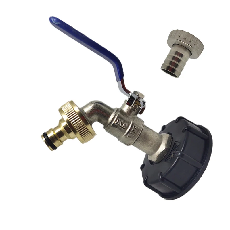 

1pc IBC Water Tote Tank Hose Fittings Adapter Tap Faucet Valve Switch Connector