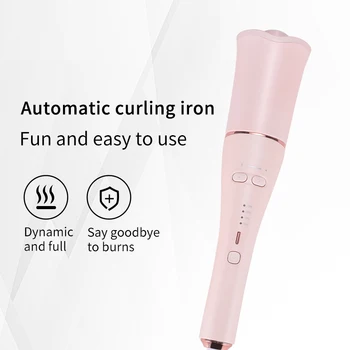 

Automatic curling iron curling iron machine hair ceramic 2 way rotating curling iron spin