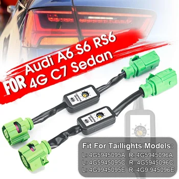 

2 Pcs/Set Dynamic Turn Signal Indicator LED Taillight Module Cable Wire Harness For Audi A6 S6 RS6 4G C7 Sedan