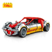 

New Idea Supercar Technical Building Blocks Assembling MOC City High Tech Racing Car Bricks Model Toys for Boys Gift Set