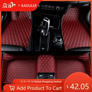 

KADULEE Custom car floor Foot mat For Dodge Journey Caliber Avenger Challenger Charger waterproof auto accessories