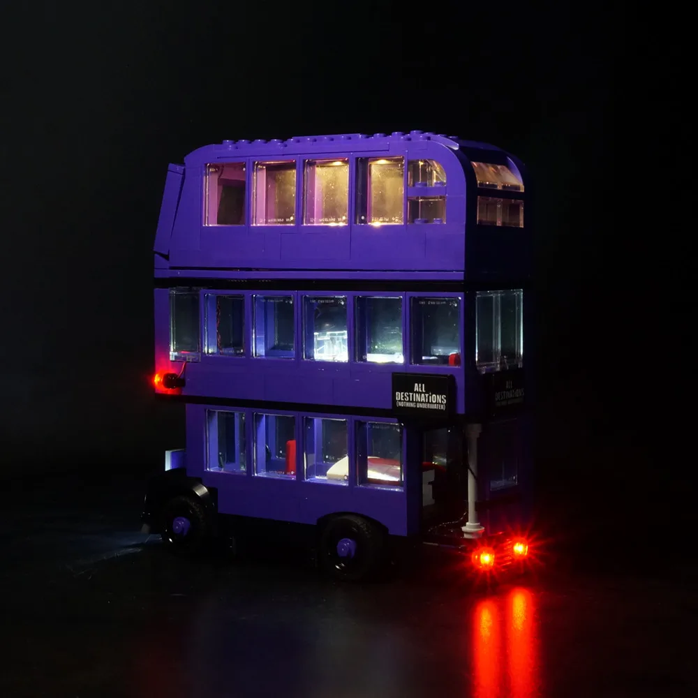 LED Light Set For 75957 The Knight Bus Building Bricks Creator City DIY Toys Blocks Bricks Only Lighting Kit NOT Include Model 2