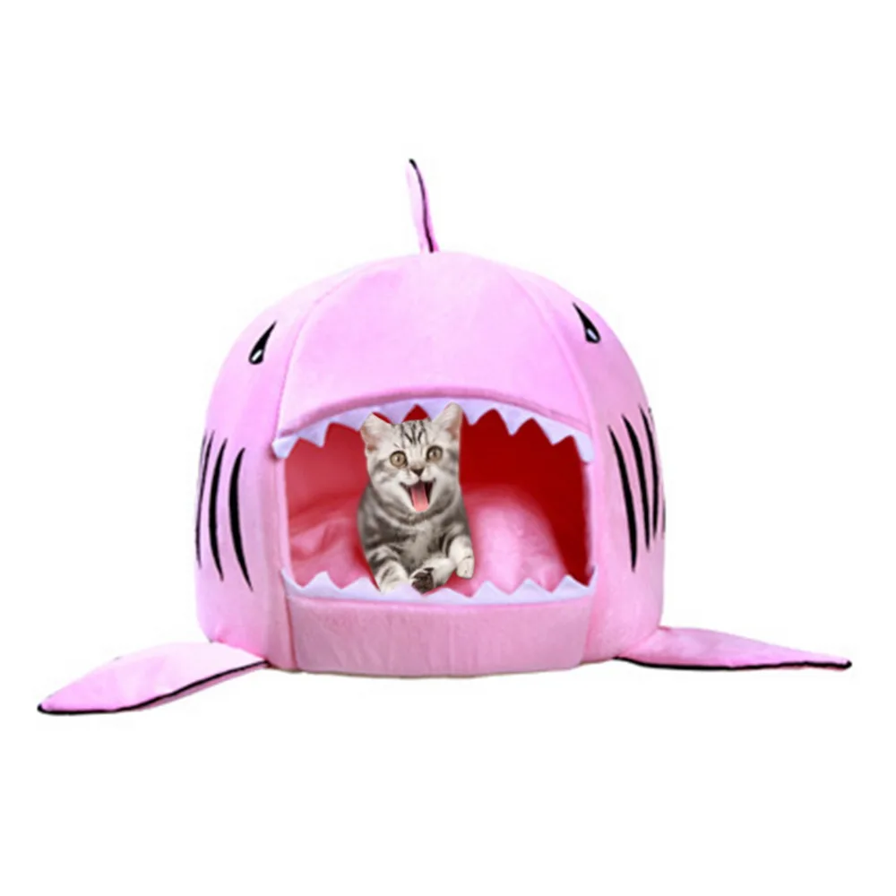 Hoomall Милая Акула корзинка для собаки& коврики мягкая теплая ткань& Оксфорд кровати дом для Плюшевые Собаки Кошки котенок щенок аксессуары для собак