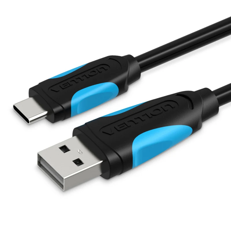 Vention usb type C кабель для samsung S10 huawei P30 Pro Быстрая зарядка type-C мобильный телефон зарядный провод USB C кабель для samsung S9 - Цвет: Black VAS-A36