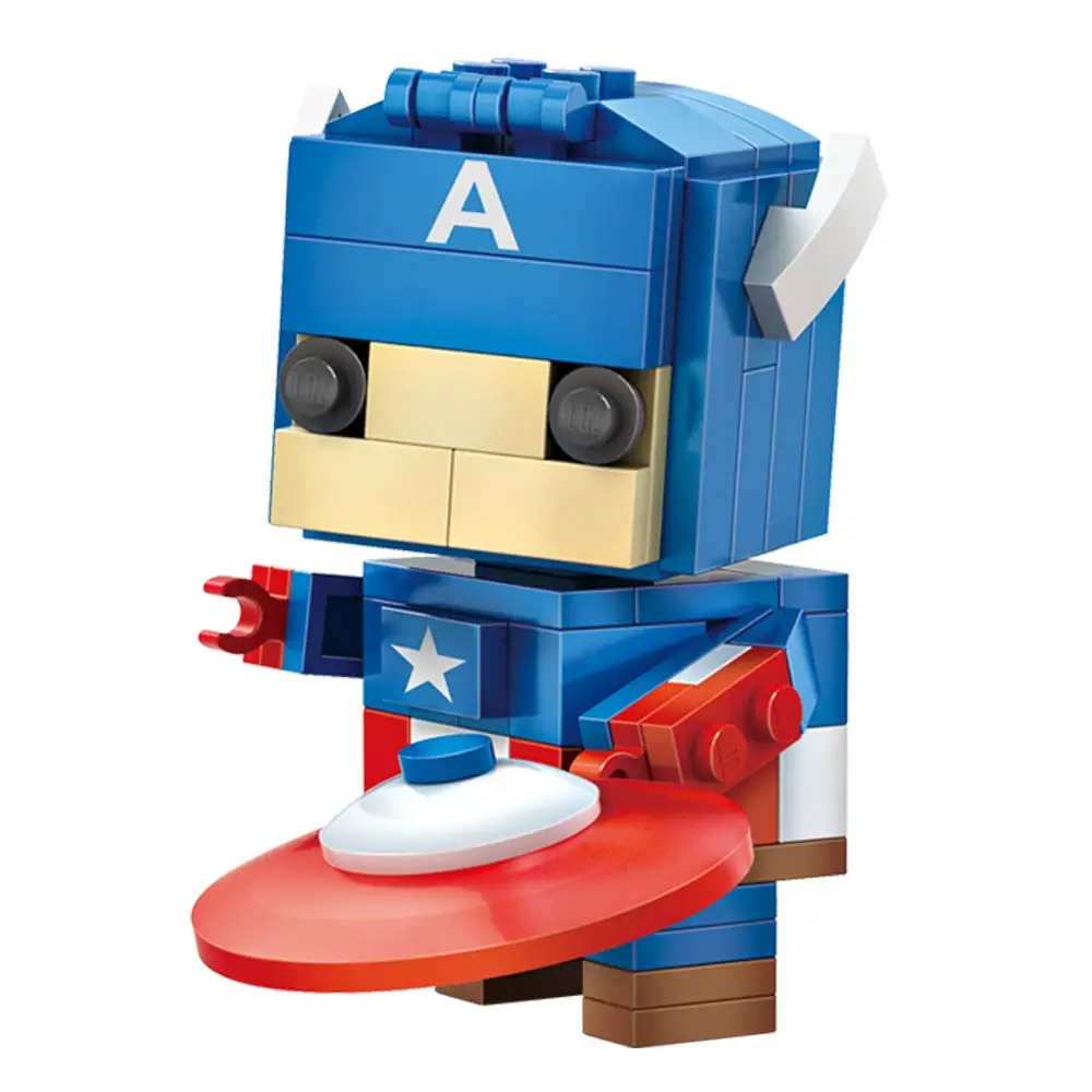 Authentic LOZ Mini-particle MINI Building Block Team Iron Man Assembly Toy Beautiful Man Building Blocks Spiderman Christmas