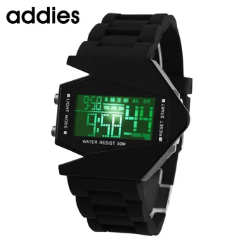 

ADDIES Top Brand Fashion Creative Children Watches Futuristic Stylish Multicolor Silicone LED Airplane Electronic Wrist Watch