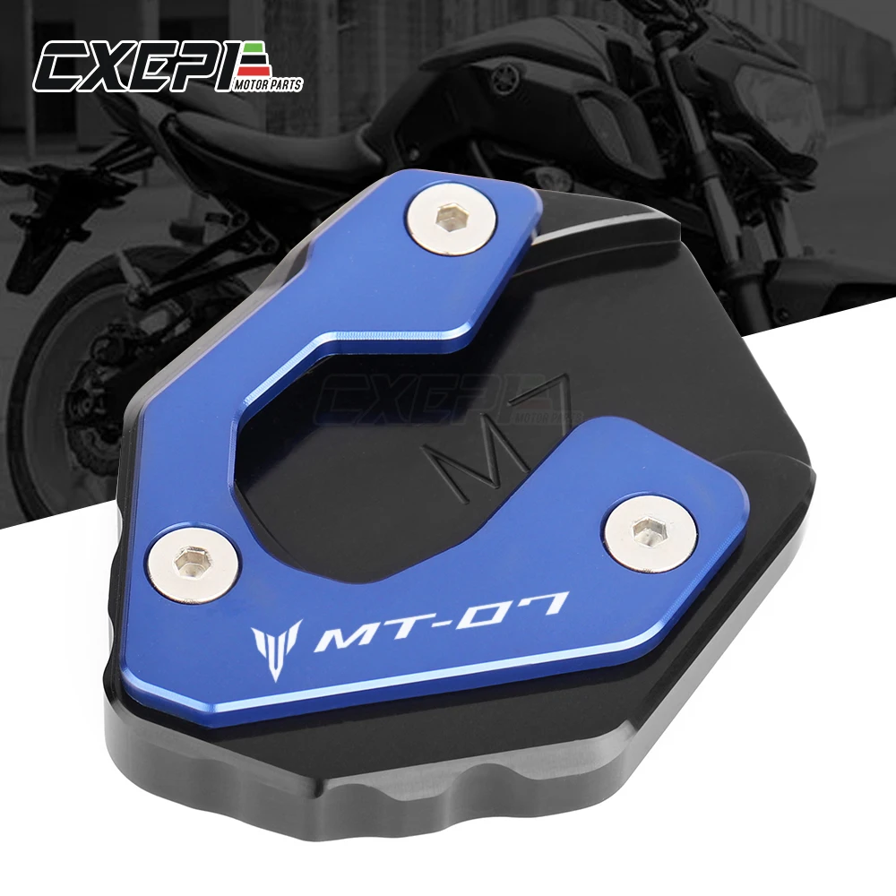 Для мотоцикла Yamaha MT07 MT 07 2014 2019 2018 2020 CNC с выдвижной ножкой и боковой подставкой