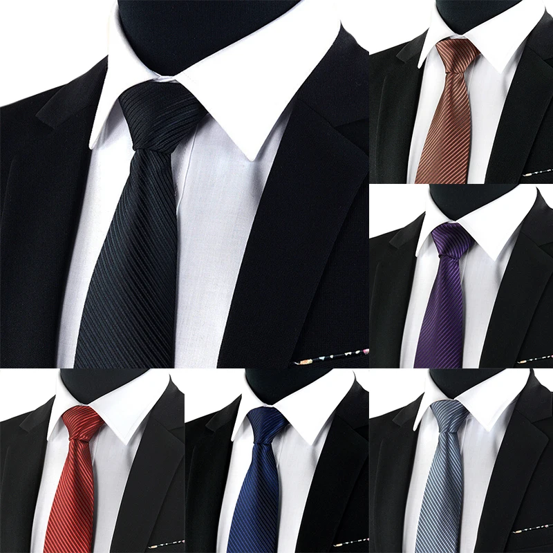 New Professional Working Marry Dark Striped Tie Male Formal Wear Black Tie Business British Style Unisex Ties
