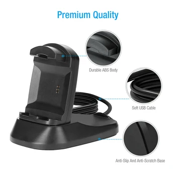 

Mr NEW USB Fast Charger Stand Mount For Fitbit Ionic Smart Watch Wristband Replacement Smart Accessories Dock Station charger