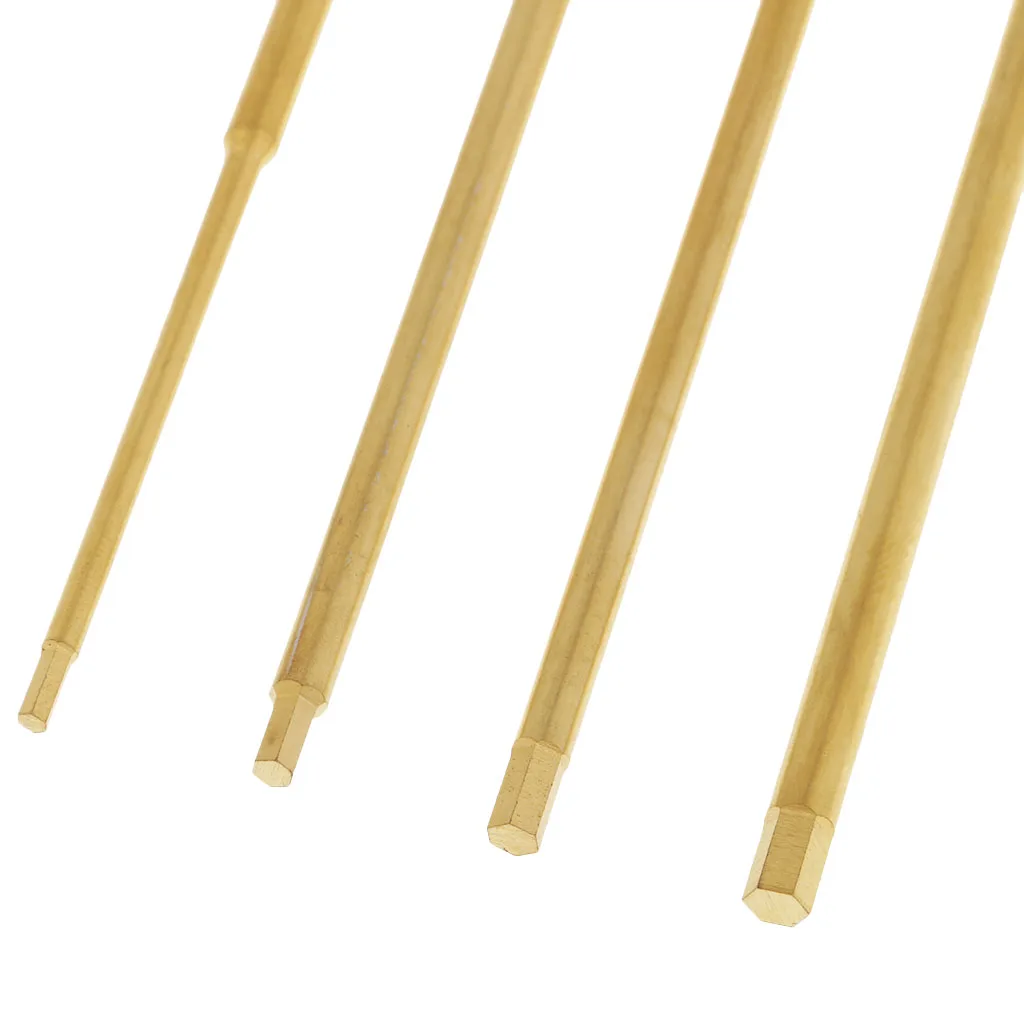 4Pcs Hex Screw driver Tools Kit Set for RC Helicopter 1.5/2.0/2.5/3.0mm Gold