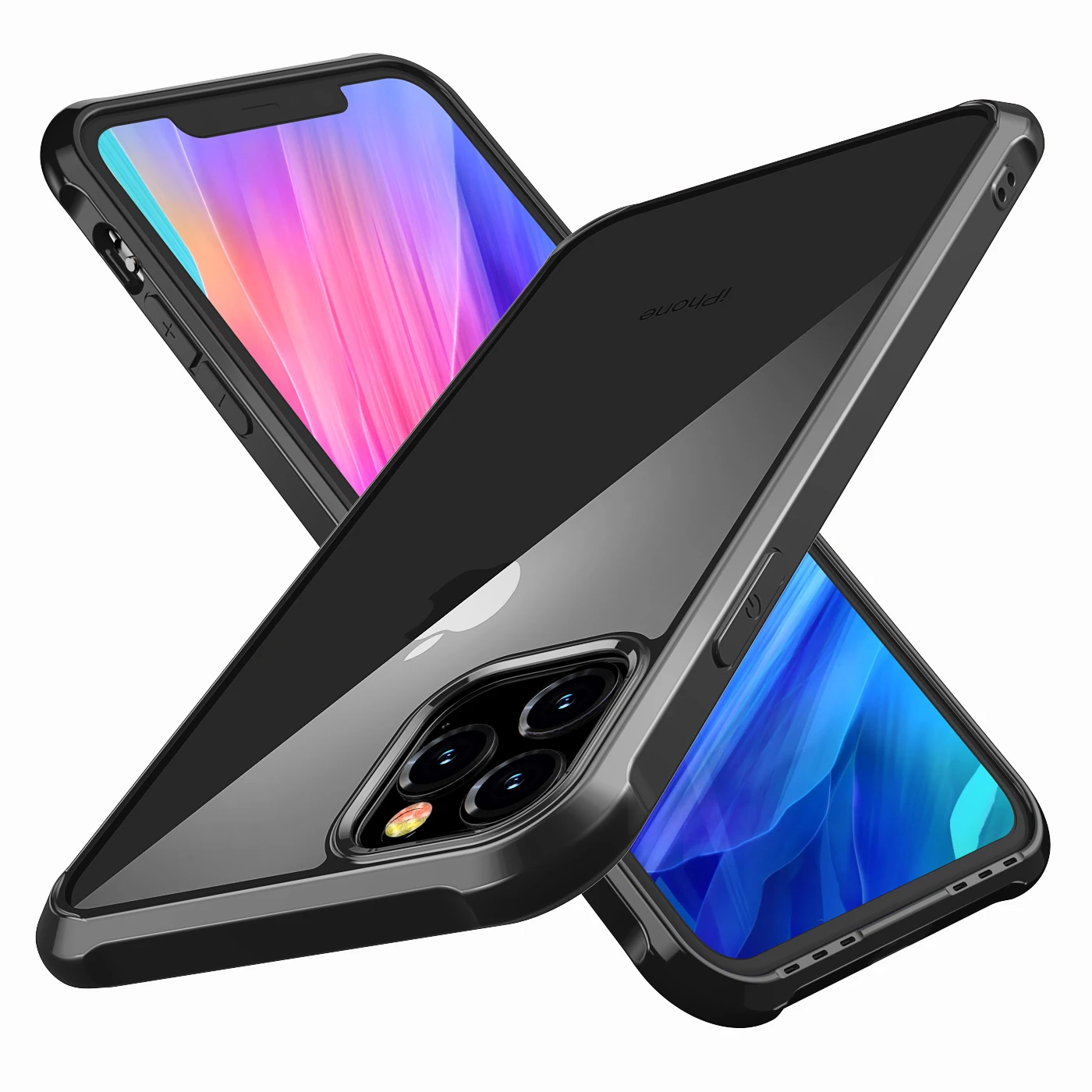 

Case for NEW Apple iPhone 11 2019 Shockproof 360 Degree Clear Protect Soft TPU + Hard PC Plastic Cover