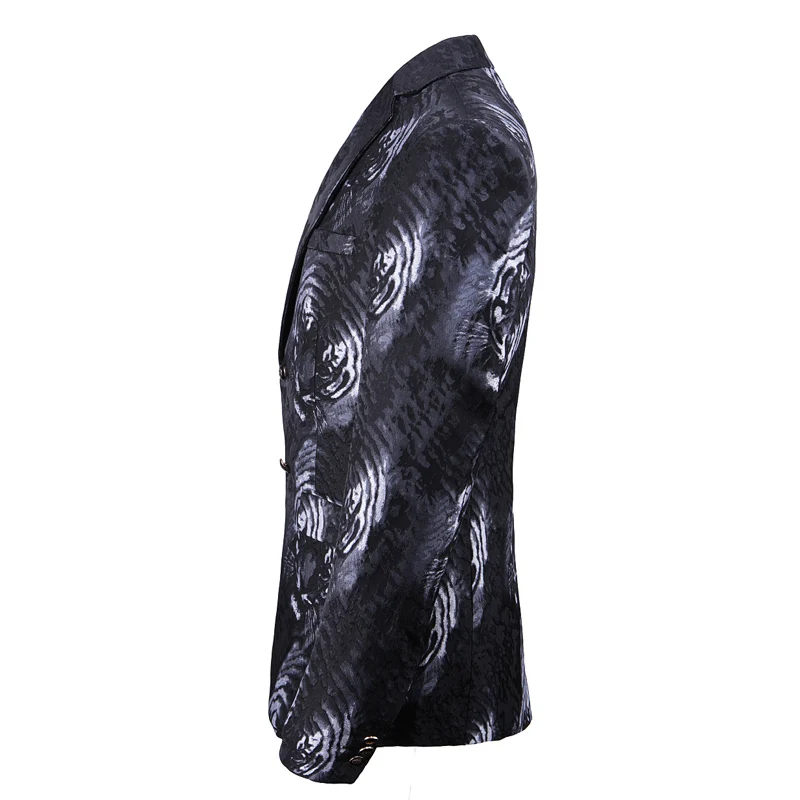 2019 Autumn And Winter New Men'S Jacquard Suit Jacket High Quality British Business Casual Fashion Trend Wild Men'S Single West