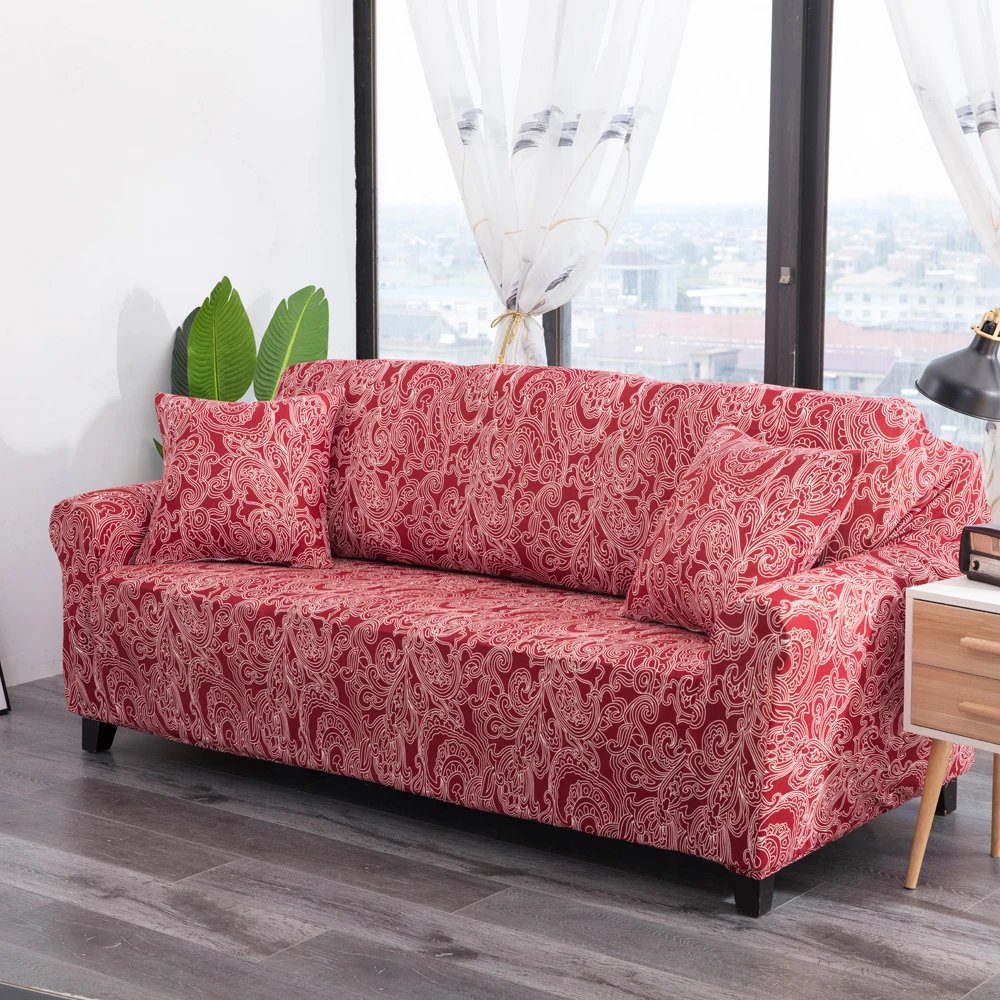 

Plant pattern Modern Elastic Stretch Sectional Sofa Cover Couch Cover Slip-resistant for Living Room General purpose Armchair