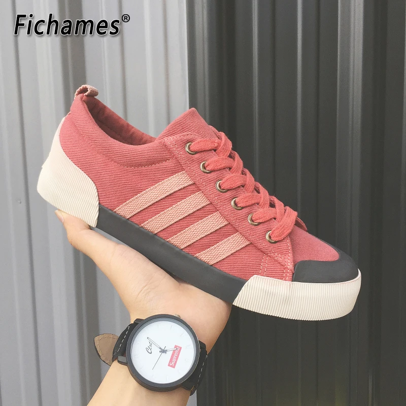 

2019 New Fashion Men Flat Denim Sneakers Canvas Shoes Solid Shoes Male Lace-up Retro Casual Vulcanized Driving Shoes 4 Colors