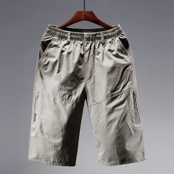 

2019 Male Shorts Men's Wear Summer Sports Big Code Leisure Pants Middle-aged And Elderly Overalls Male Pure Cotton Thin Section