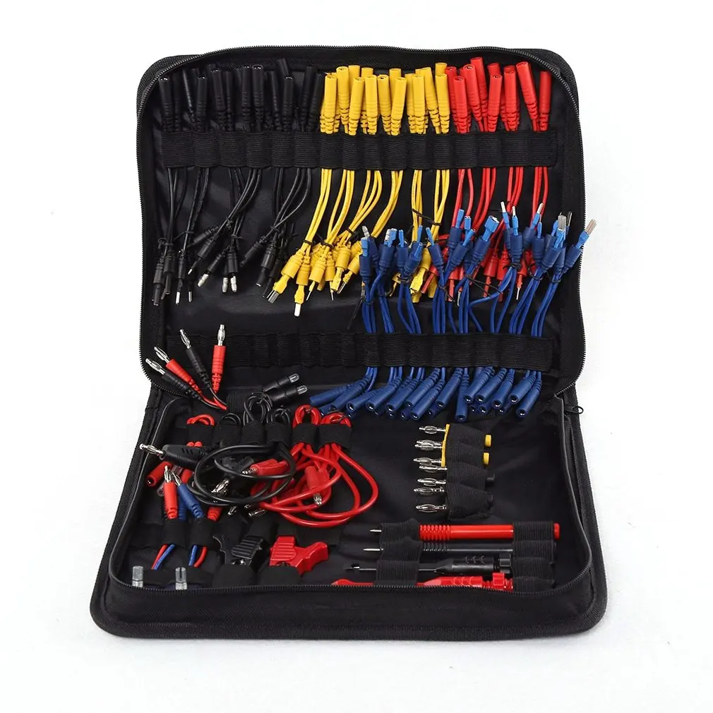 

New 94Pcs Auto Test Leads Wiring Assistance Kit With Selection Bag MST-08