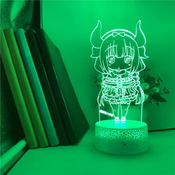 

App Control 3D Lamp The Japanese Anime Light 7 Color with Remote Atmosphere Decor Anime Miss Kobayashi's Dragon Maid Kanakamui