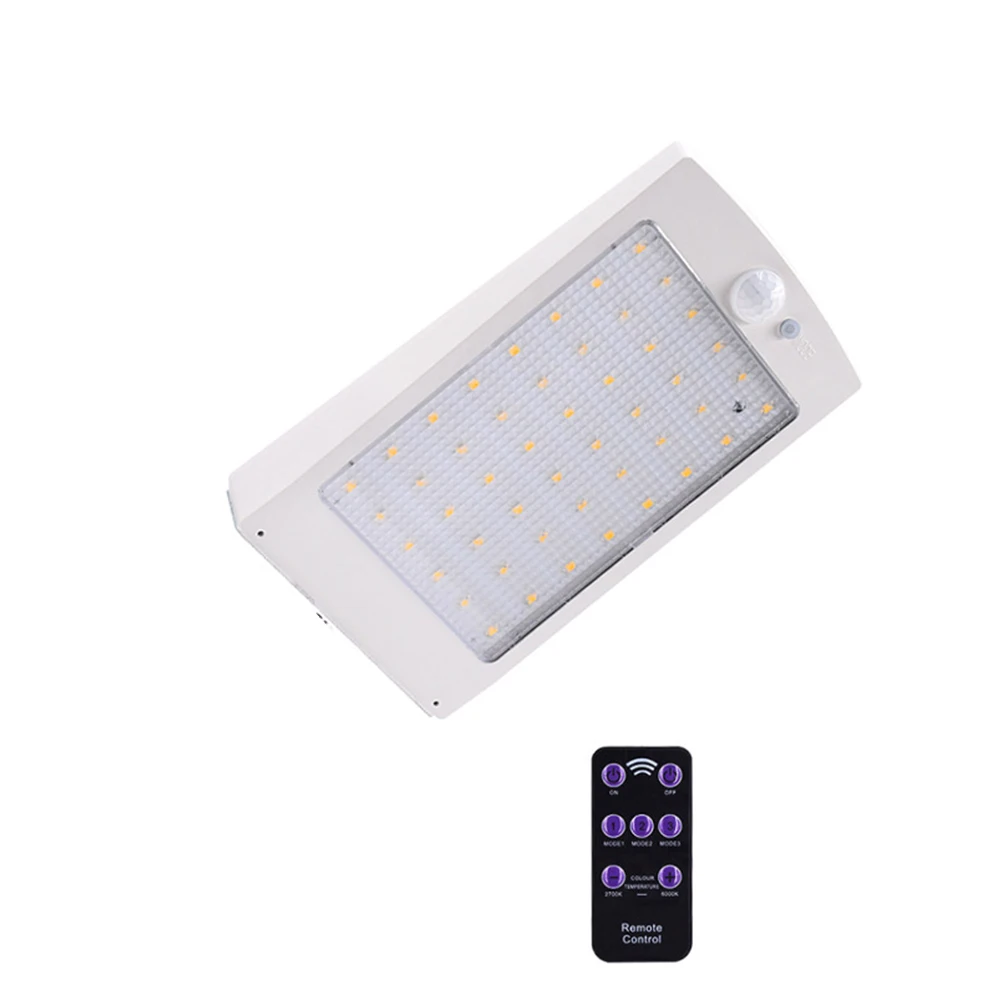 48 LED Street Wall Light Garden Waterproof Easy Install Outdoor Rectangle Practical Motion Sensor Solar Lamp Energy Saving