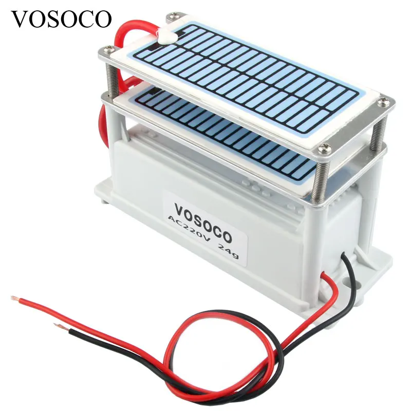 Озоновая машина 24g Портативный Керамический генератор озона 220V двойной