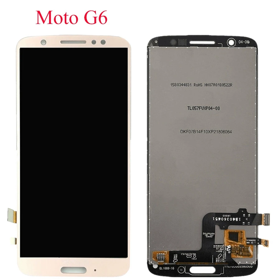Для Motorola Moto G6 плюс ЖК-дисплей сенсорный с рамкой для Motorola Moto G6 плюс XT1926 5," широкоформатный lcd-экран